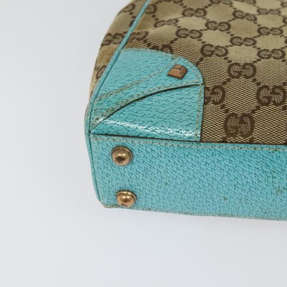 GUCCI GG Canvas New Jackie Shoulder Bag Beige Gold 124409 Auth EC820 - Picture 15 of 16